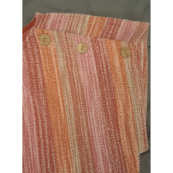 W5 Shirt Womens Large Pink Multicolored Vertical Stripes Casual Dressy - Picture 8 of 9